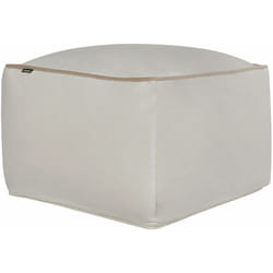 Beliani - Pouf in velluto a tinta unita con imbottitura in eps beige Dareyn