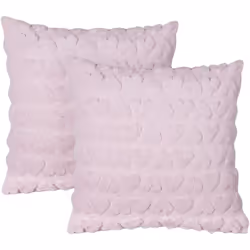 Set di 2 cuscini decorativi con motivo romantico. Rinnova la cameretta con questo elegante set di cuscini rosa. Realizzati in ...