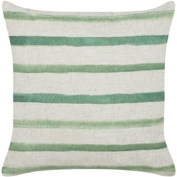 Beliani - Cuscino Decorativo Motivo a strisce verde 45 x 45 cm Kafra