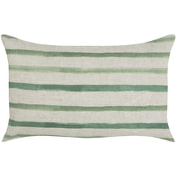 Beliani - Cuscino Decorativo Motivo a strisce verde 50 x 30 cm Kafra