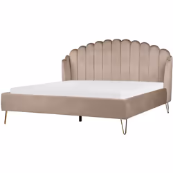 Letto imbottito con testiera retrò. Incontra il letto dei tuoi sogni. Questa meraviglia rivestita in velluto, dallo stile ret ...