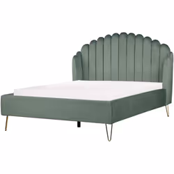 Letto imbottito con testiera retrò. Incontra il letto dei tuoi sogni. Questa meraviglia rivestita in velluto, dallo stile ret ...