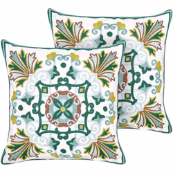 Set di 2 cuscini decorativi con motivo romantico. Aggiorna il tuo arredamento con questo set di cuscini decorativi, per infon ...