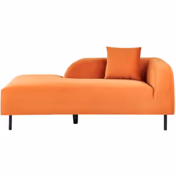 Chaise longue in morbido velluto. Aggiungi un tocco di eleganza al soggiorno o alla camera da letto con questa chaise longue. ...