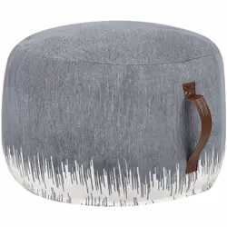 Pouf rotondo fatto a mano. Prova il comfort e lo stile con un pouf unico nel suo genere. Realizzato a mano con cura, questo p ...