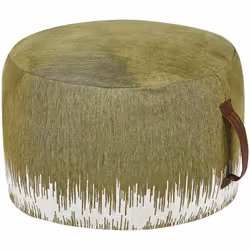 Pouf rotondo fatto a mano. Prova il comfort e lo stile con un pouf unico nel suo genere. Realizzato a mano con cura, questo p ...
