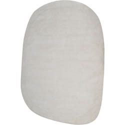 Beliani - Tappeto moderno in viscosa e lana fatto a mano di forma irregolare 200 x 300 cm bianco sporco Mitha