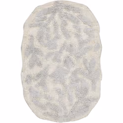 Tappeto da bagno moderno a forma irregolare . Rendi il tuo bagno confortevole ed elegante con questo tappetino da bagno ornat ...