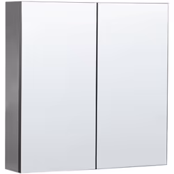 Elegante mobiletto da bagno a specchio. Grazie al suo design semplice e senza maniglie, questo armadietto si adatta a molti d ...