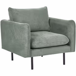 Comoda poltrona da un design alla moda. Questa poltrona dalle linee semplici offre una seduta e uno schienale confortevoli, c ...