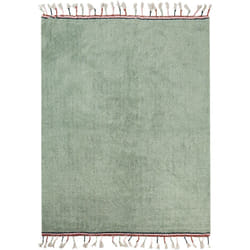 Tappeto moderno in cotone 140 x 200 cm con nappe per bambini Verde Caparli