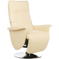 Beliani - Poltrona reclinabile in pelle sintetica beige Prime