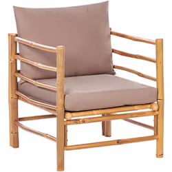 Seduta per esterni per divano modulare. Crea la tua oasi all'aperto perfetta con questa poltrona in bambù per set modulari da ...