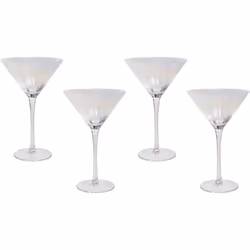 Set di bicchieri soffiati a mano. Queste coppe Martini sono un'aggiunta straordinaria a qualsiasi bar o tavolo. Soffiate a ma ...
