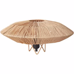Lampada da tavolo in stile bohémien. Realizzata a mano con materiali naturali, questa affascinante lampada da tavolo è l'aggi ...