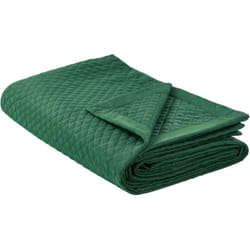 Beliani - Copriletto decorativo in rilievo Poliestere 200 x 220 cm Verde Nape
