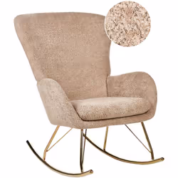 Moderna poltrona a dondolo. Fusione perfetta tra comfort e stile, questa sedia a dondolo di ispirazione glam è la scelta idea ...