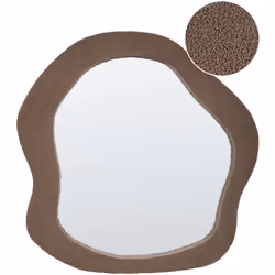 Specchio decorativo da parete. Questo specchio unico e irregolare aggiungerà un tocco di consistenza e stile a qualsiasi stan ...