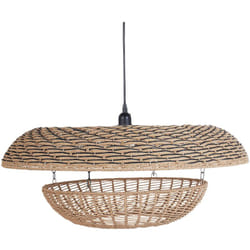 Beliani - Lampadario in corda di carta illuminazione naturale Kidepo