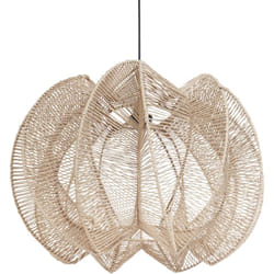 Lampadario in corda di carta naturale Maninga