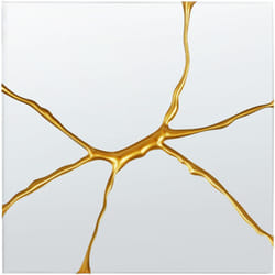 Beliani - Specchio decorativo da parete Stile moderno appeso Decor quadrato 80 x 80 cm Oro Coole