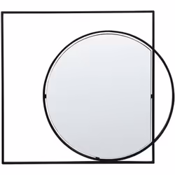Specchio da parete moderno. Scopri il minimalismo moderno con questo specchio da parete geometrico. Questa decorazione, che e ...