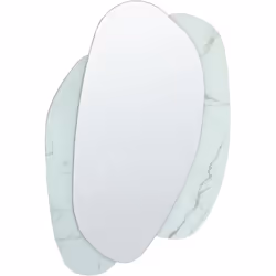 Specchio da parete moderno. Per ottenere un'estetica moderna e glamour nei tuoi interni, questo elegante specchio da parete è ...