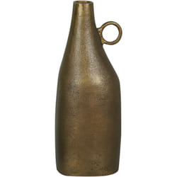Vaso decorativo in metallo alluminio con finitura ottone 46 cm Sambhar