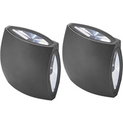 Set di 2 lampade LED da esterno in metallo di colore nero Ramapo