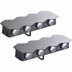 Set di 2 lampade da esterno dallo stile retrò. Queste lampade si integrano perfettamente negli spazi esterni moderni, valoriz ...
