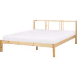 Letto in legno in stile minimalista. Questo letto con rete a doghe dal design minimalista è la scelta ideale per camere da le ...