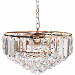 Lampadario di cristallo Glamour. Questo lampadario è un lussuoso centrotavola che aggiungerà eleganza a qualsiasi interno. Re ...