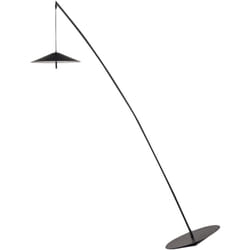 Beliani - Lampada da terra rotonda in metallo nero in stile industriale con paralume a cupola Comalie