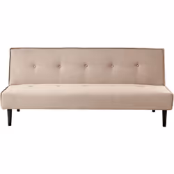 Divano a letto a 3 posti in tessuto. Rinnova il soggiorno con questo versatile divano letto compatto. Realizzato in tessuto d ...