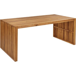 Tavolo da pranzo rustico da giardino per esterni 180 x 90 cm in legno massiccio di acacia Sulzano