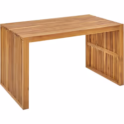 Tavolo da esterno in legno massiccio. Arricchisci il tuo spazio da pranzo con questo tavolo, realizzato in legno di acacia na ...