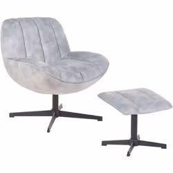 Sedia girevole in velluto. Eleva il tuo spazio abitativo con l'innegabile comfort e il fascino moderno di questa poltrona. Il ...