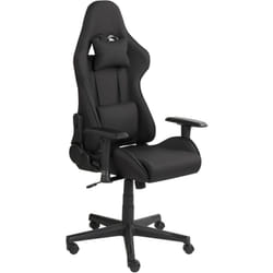 Beliani - Sedia da ufficio ergonomica in tessuto con braccioli regolabili nero Warrior