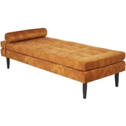 Velluto Chaise Longue Mobili Soggiorno Stile Moderno Giallo Ussel