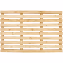 Tappeto da bagno in legno. Questo tappetino da bagno è realizzato in bambù naturale e offre un tocco di eleganza ecologica al ...