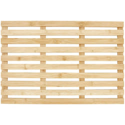 Tappeto da bagno in bambù unico 53 x 36 cm Accessori da bagno in legno chiaro Bartow