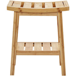 Sgabello in bambù Accessori in legno chiaro Tremont