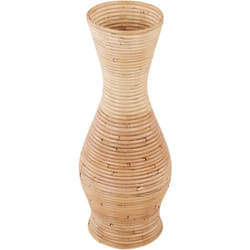 Beliani - Vaso decorativo in rattan intrecciato 50 cm naturale stile rustico boho Trinisa