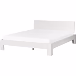 Letto matrimoniale minimalista in legno. Questo letto con rete a doghe è ideale per camere da letto in stile boho, minimalist ...