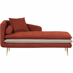 Chaise longue in stile vintage imbottita. Apri le porte all'eleganza con questa chaise longue dal design moderno. Realizzata  ...