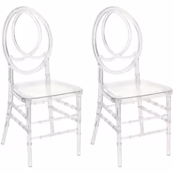 Sedie da banchetto eleganti. Aggiungi un tocco moderno alla tua cucina o alla sala da pranzo grazie a queste sedie trasparent ...