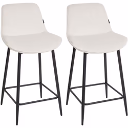 Sedie da bar eleganti senza braccioli. Aggiungi un po' di stile alla tua sala da pranzo con questo elegante set di due sedie  ...