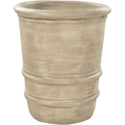 Beliani - Vaso rettangolare tradizionale per piante da giardino in terracotta per esterni e interni ⌀ 43 Beige Lilium
