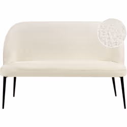 Divano 2 posti da cucina. Apri le porte all'eleganza con questo funzionale divano a 2 posti. Realizzato in durevole bouclé di ...