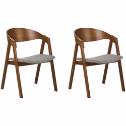 Coppia di sedie da pranzo in stile retrò. Chiaro esempio di stile retrò, questo set di sedie è la scelta perfetta per ogni st ...